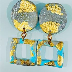 Abstract Clay Earrings